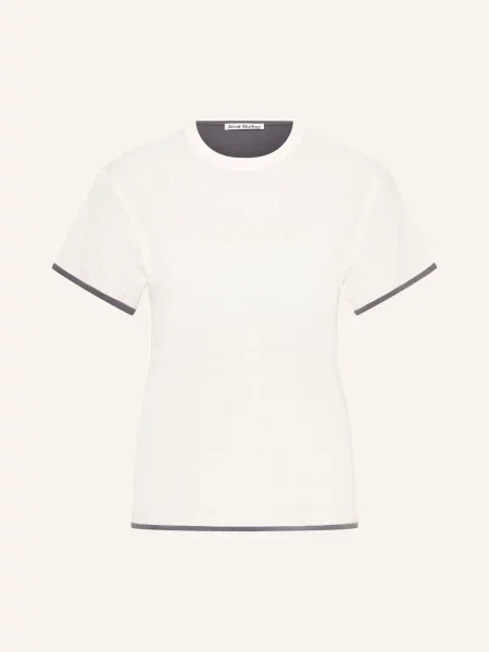 Acne Studios T-Shirt Dwustronne grau biała