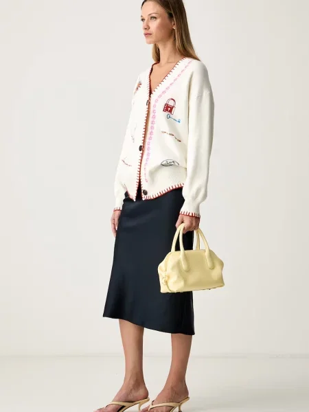 Never Fully Dressed cardigan pentru femei bej