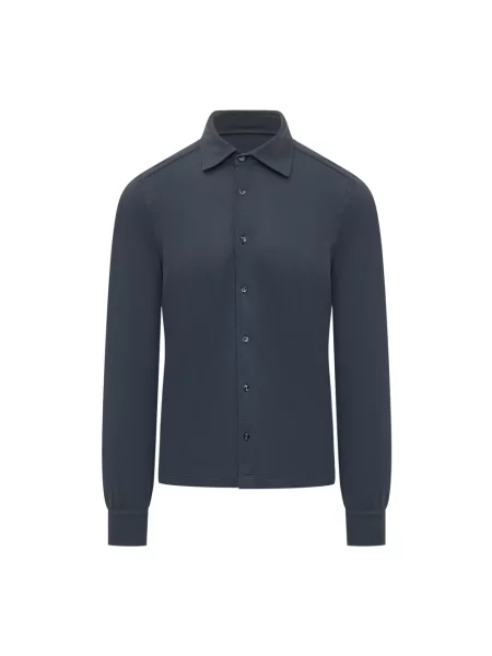 Koszula z długim rękawem Malo z długim rękawem niebieska