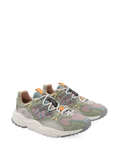 Szarvasbőr virágos sneaker Flower Mountain zöld