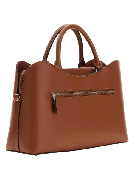 Guess kabelka typu tote dámska z imitácie kože JANIE hnedá
