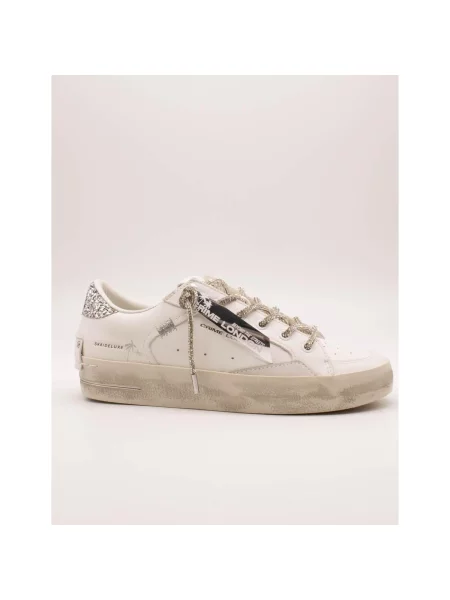 Pantofi Crime London din piele alb