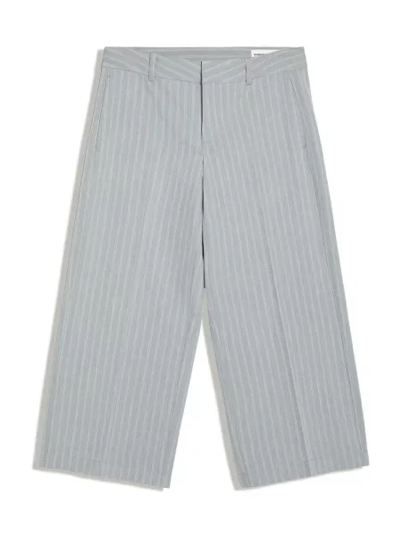 Bershka Kalhoty s puky světlemodrá šedá