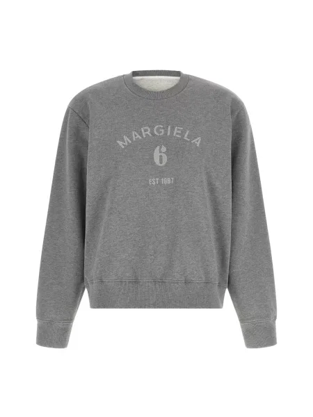 Bluza Mm6 Maison Margiela z nadrukiem szara