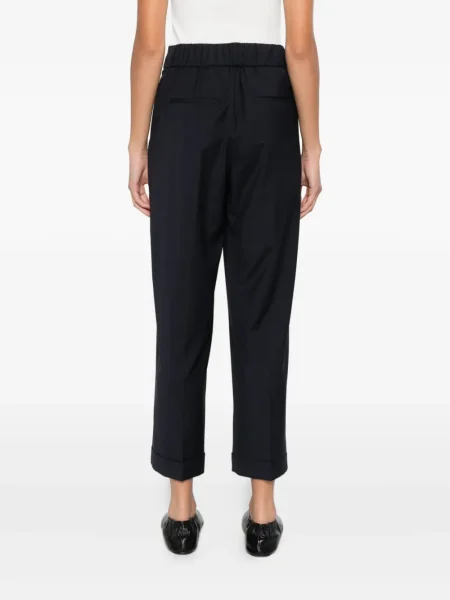 Pantaloni Peserico plisate albastru