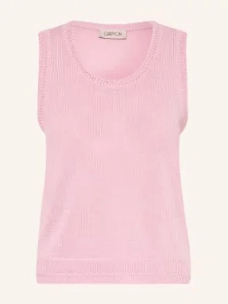 Cartoon Bezrękawowa Bluzka lila różowa