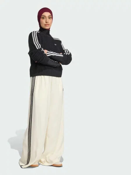 Брюки палаццо Adidas белые