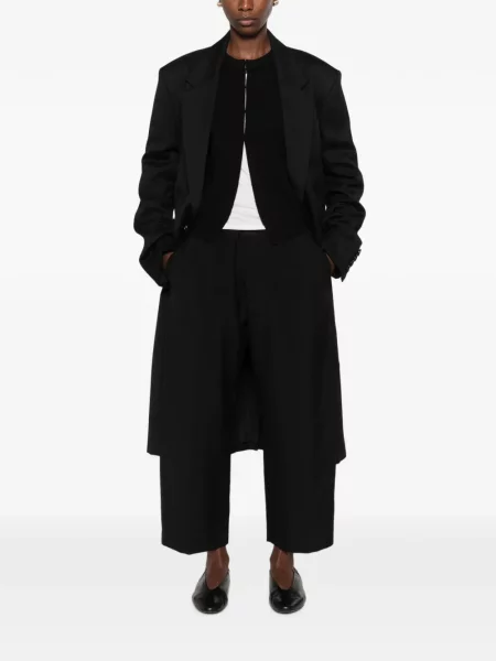 Decupat pantaloni Khaite negru