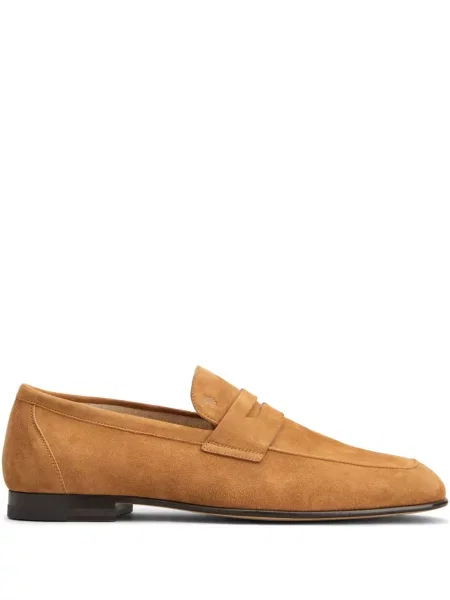 Pantofi loafer Tod's din piele de căprioară maro