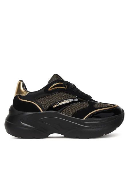 Sneakers KARL LAGERFELD Kontour Wedge negru