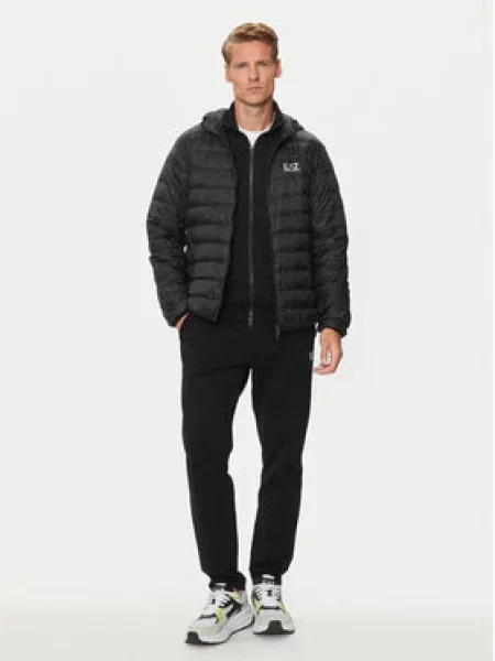 Emporio Armani Vatovaná bunda PNGPZ Černá modrá