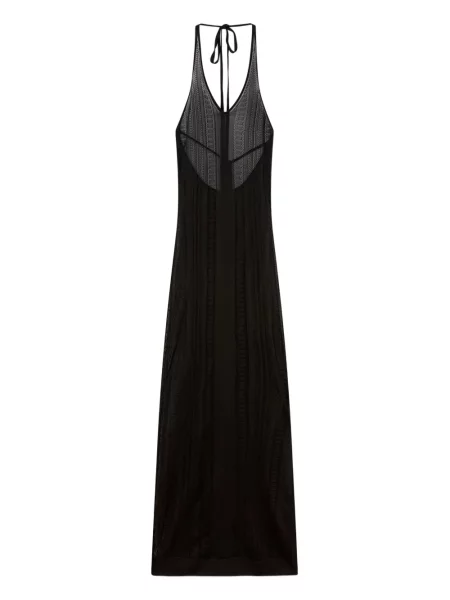 Rochie maxi Donde Esteban tricotate de costum negru