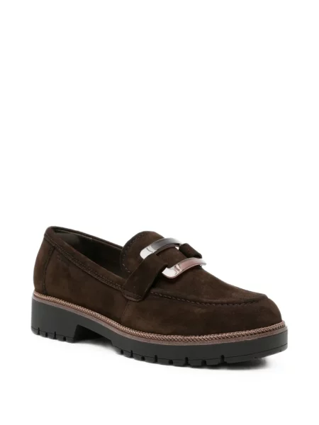 Pantofi loafer Tamaris cu cataramă maro