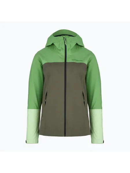 Geacă de ploaie pentru femei Peak Performance Trail Hipe Shell Jacket peppermint/pine needle/vivid