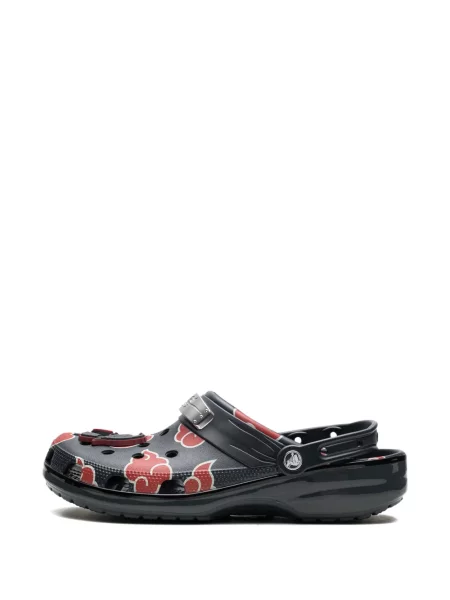 Saboți Crocs cu imagine cu bretele albastru