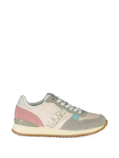 Sneakerși Napapijri din piele de căprioară cu imagine