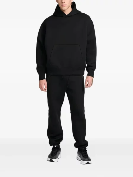 Běžecké fleecové tričko s potiskem Nike s potiskem černé