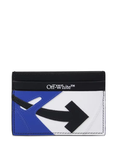 Portofel Off-white cu autograf alb