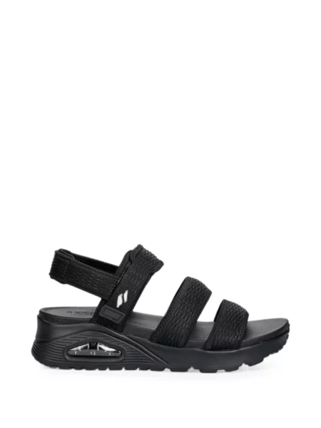 Sandale Skechers cu platformă cu bretele negru