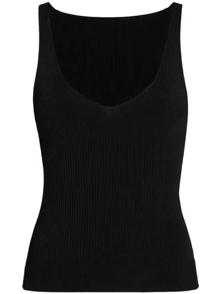 Top Another Tomorrow tricotate negru