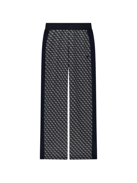 Pantaloni Guess cu autograf albastru