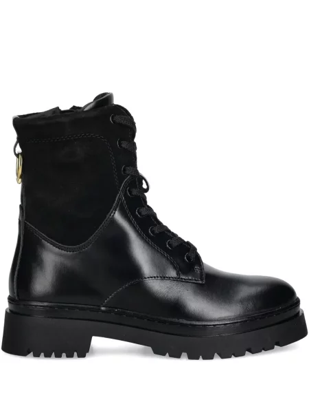 Botine Gant cu șireturi din dantelă negru