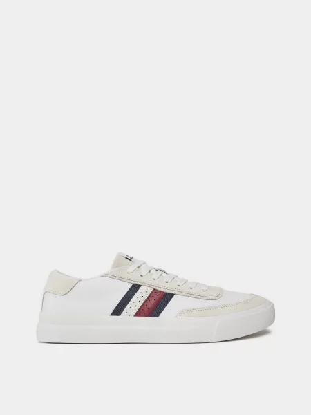 Кожаные кроссовки Tommy Hilfiger белые