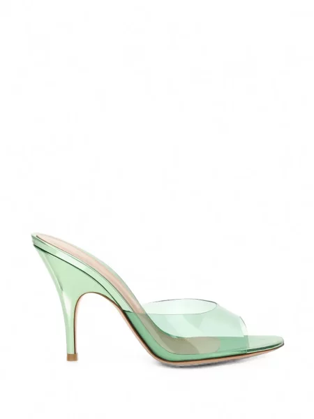 Papuci tip mules Gianvito Rossi verde