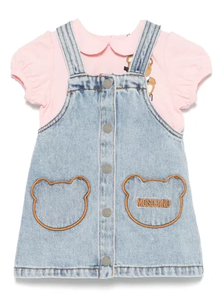 Dětské košilové šaty Moschino modré