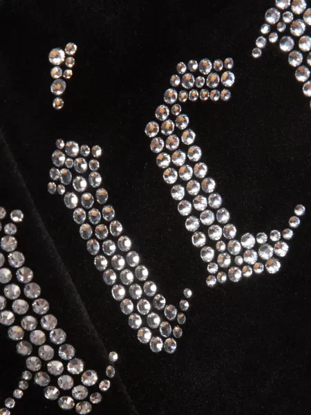 Hlače Juicy Couture s autogramom crna