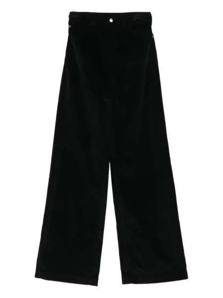 Pantaloni Emporio Armani de catifea cord negru
