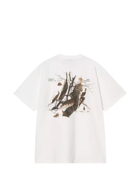 Tricou Carhartt Wip cu pene alb