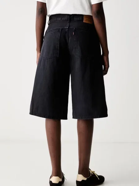 Levi's szorty jeansowe czarne