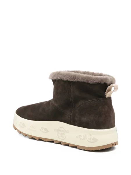 Botine Premiata din piele de oaie maro