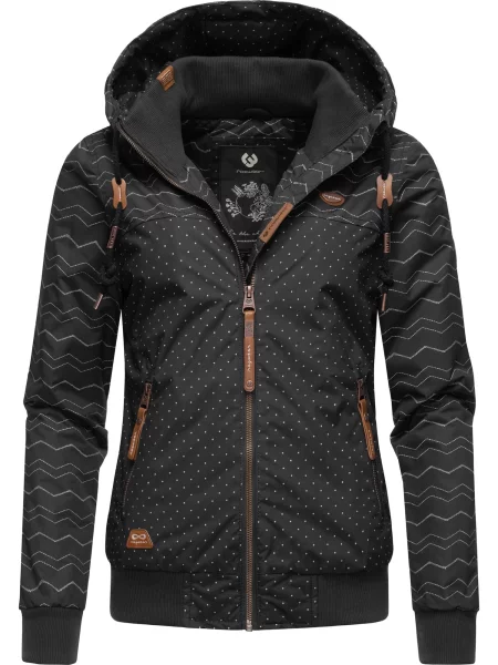 Ragwear Geacă de iarnă maro / negru alb