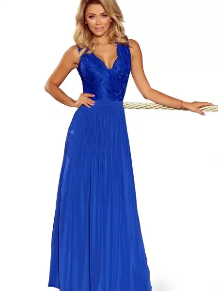 Sukienka maxi Numoco niebieska