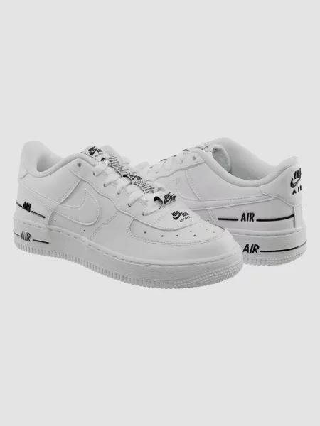 Кожаные кроссовки Nike Air Force 1 белые