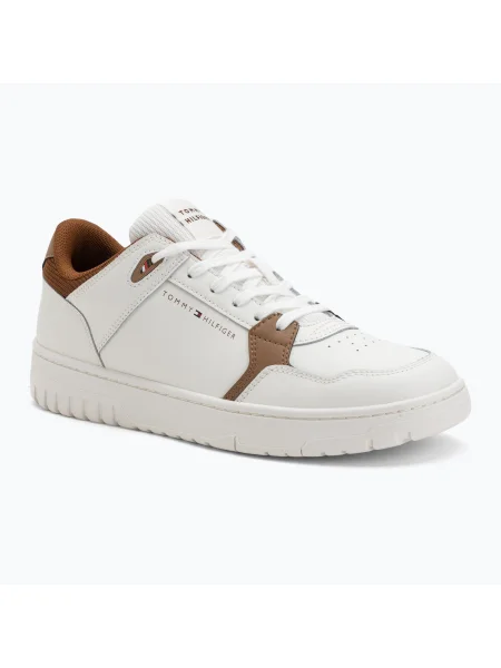 Férfi Tommy Hilfiger Basket Core Core Lite Lth Mix ecru cipő. Méret: 46 EU bézs