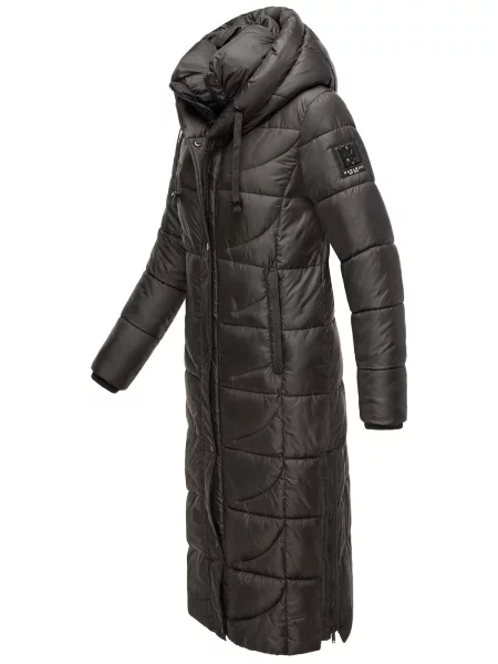 NAVAHOO Palton de iarnă Waffelchen' negru