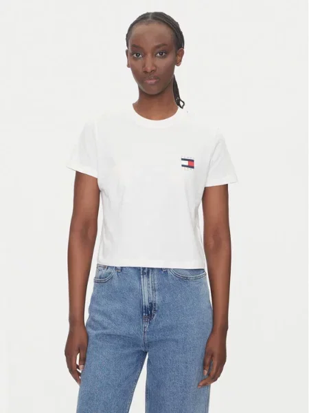 Tommy Jeans Marškinėliai balta