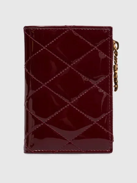Кожаный лаковый кошелек Saint Laurent