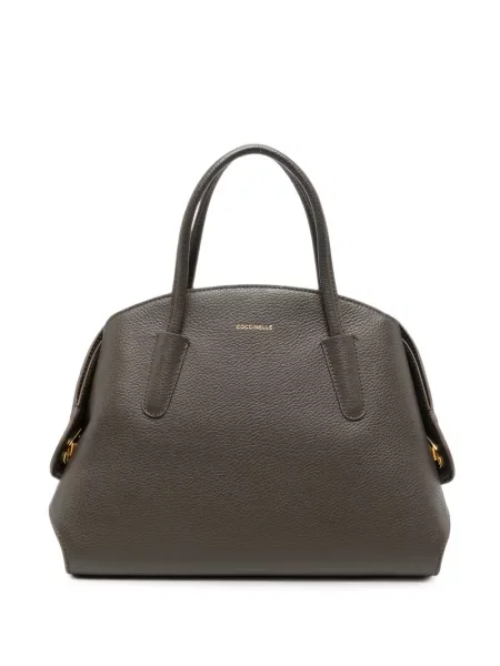 Geantă shopper Coccinelle din piele maro