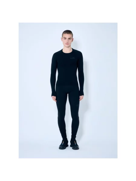 Koszula Mm6 Maison Margiela z nadrukiem czarna