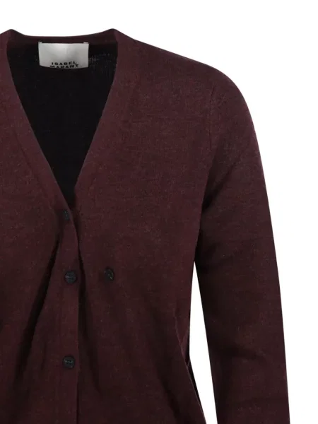 Cardigan Marant Etoile cu decolteu în V roșu