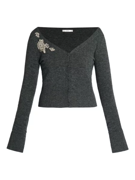 Cropp cardigan Erdem cu decolteu în V gri