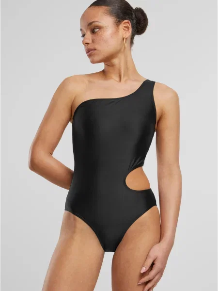 Strój kąpielowy Urban Classics asymetryczny czarny