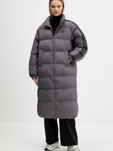 Adidas Originals geacă Long Puffer de iarnă violet