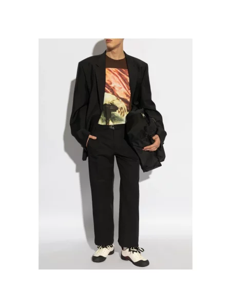 Spodnie Alexander Mcqueen czarne