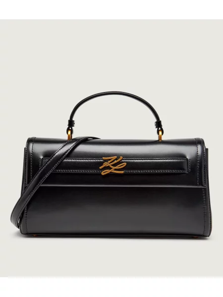 Karl Lagerfeld geantă pentru femei din piele K/AUTOGRAPH negru