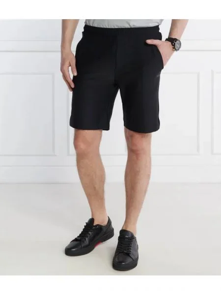 BOSS GREEN Pantaloni scurți Hecon Active | stretch negru